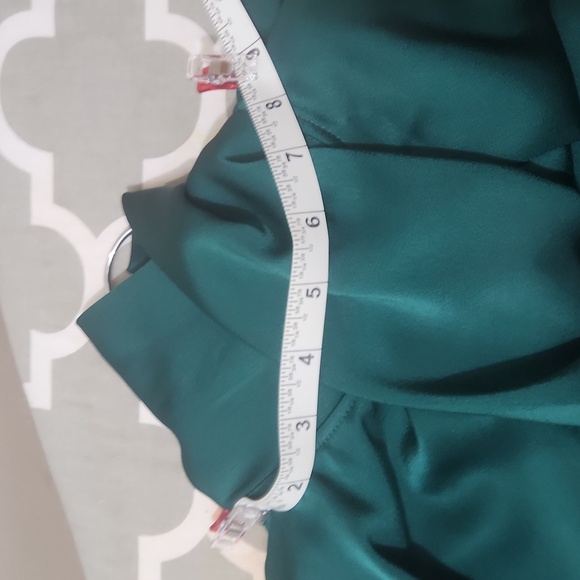 H&M Draped Blouse Green XS - Picture 15 of 16